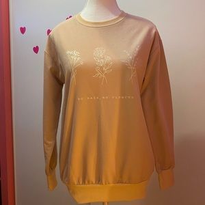 Shein Oversized XS Flower Graphic Sweater